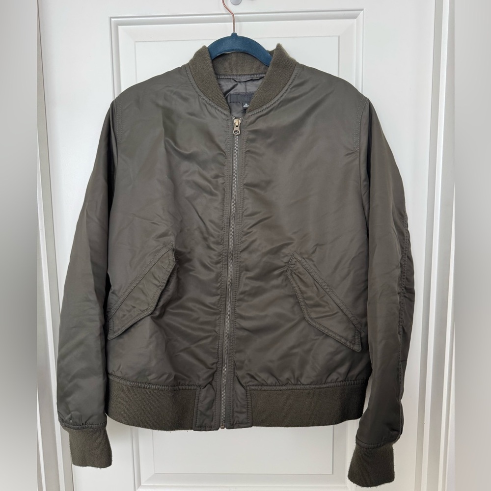 Uniqlo Unisex Olive Bomber Jacket